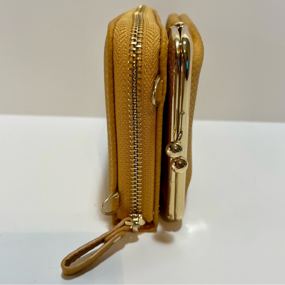 Beallery Yellow Wallet or Small Crossbody Purse Organizer NWOT - Picture 3 of 10